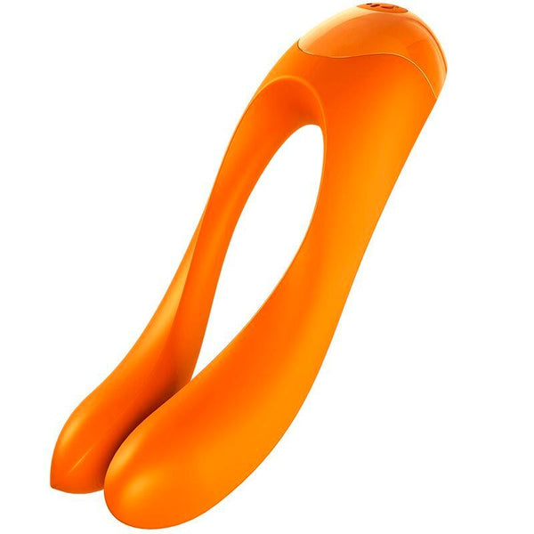 SATISFYER - CANDY CANE FINGERVIBRATOR ORANGE - INTIM SPACE Online Sexshop