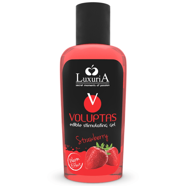 INTIMATELINE LUXURIA - VOLUPTAS ESSBARES MASSAGEGEL MIT WRMENDEM EFFEKT - ERDBEERE 100 ML - INTIM SPACE Online Sexshop