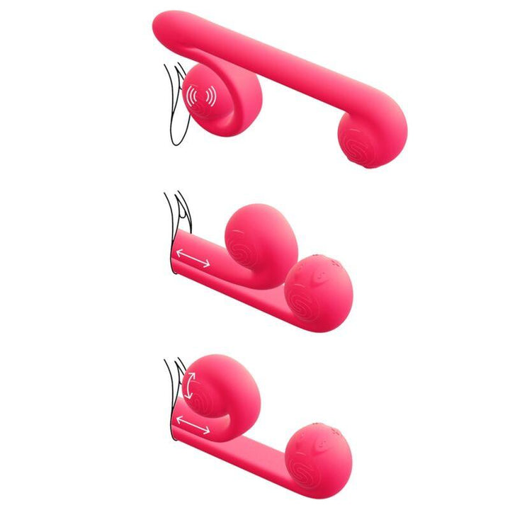 SNAIL VIBE - MULTIACTION VIBRATOR PINK - INTIM SPACE Online Sexshop