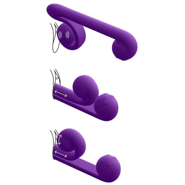 SNAIL VIBE - MULTIACTION VIBRATOR PURPLE - INTIM SPACE Online Sexshop