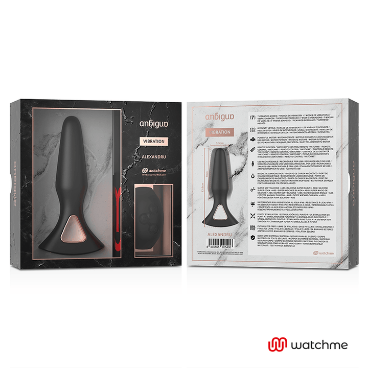 ANBIGUO - WATCHME FERNBEDIENUNG VIBRATOR ANAL PLUG ALEXANDRU - INTIM SPACE Online Sexshop