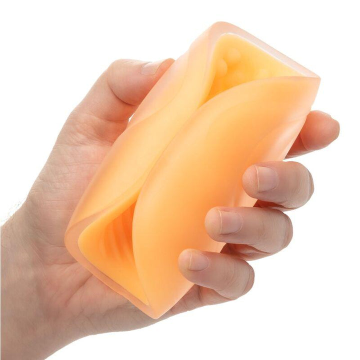 CALEXOTICS - BEADED GRIP MASTURBATOR ORANGE - INTIM SPACE Online Sexshop