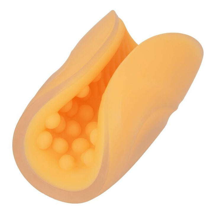 CALEXOTICS - BEADED GRIP MASTURBATOR ORANGE - INTIM SPACE Online Sexshop