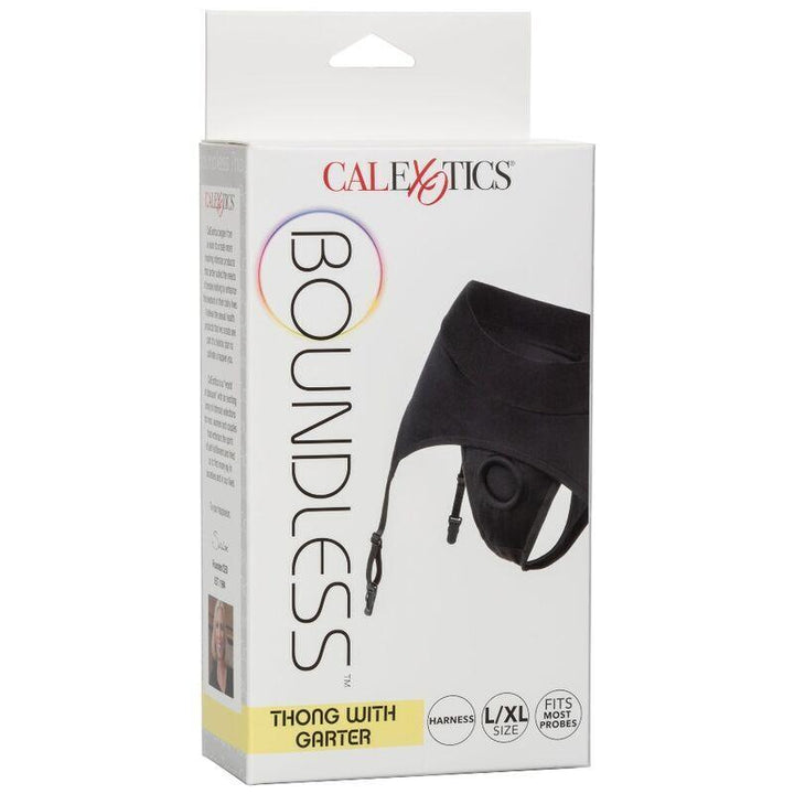 CALEXOTICS - BOUNDLESS THONG MIT GARTER L/XL - INTIM SPACE Online Sexshop