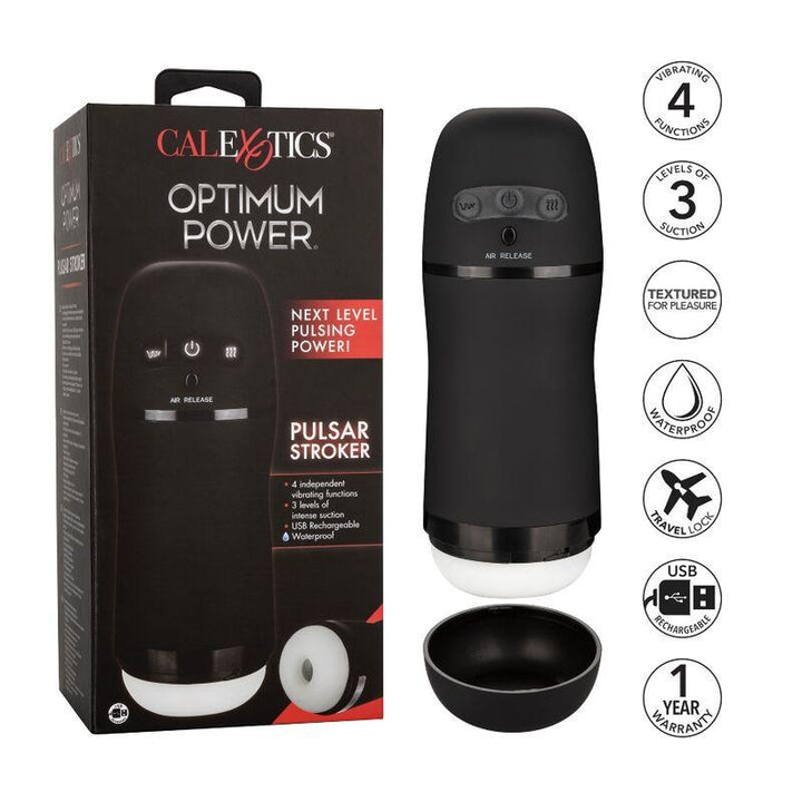 CALEXOTICS - OPTIMUM POWER STROKER VIBRATIONS UND SAUGFUNKTIONEN - INTIM SPACE Online Sexshop