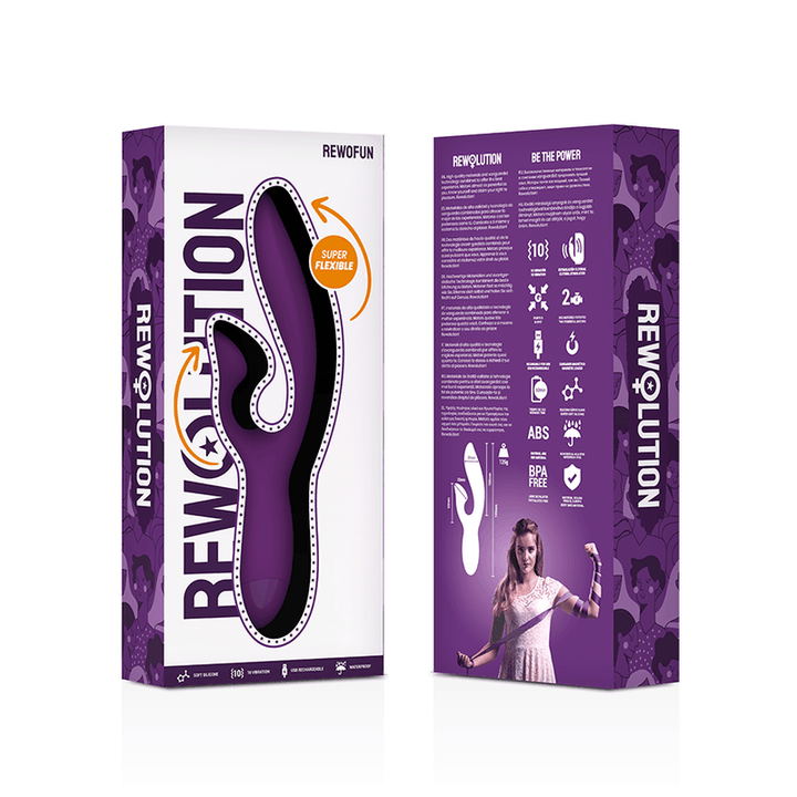 REWOLUTION - REWOFUN FLEXIBLER VIBRATOR MIT KANINCHEN - INTIM SPACE Online Sexshop