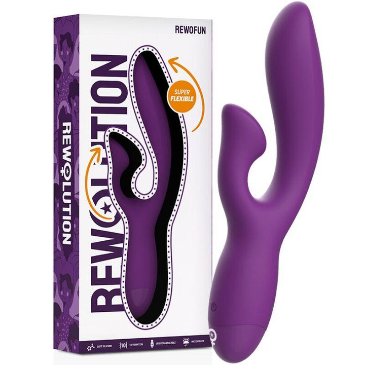 REWOLUTION - REWOFUN FLEXIBLER VIBRATOR MIT KANINCHEN - INTIM SPACE Online Sexshop