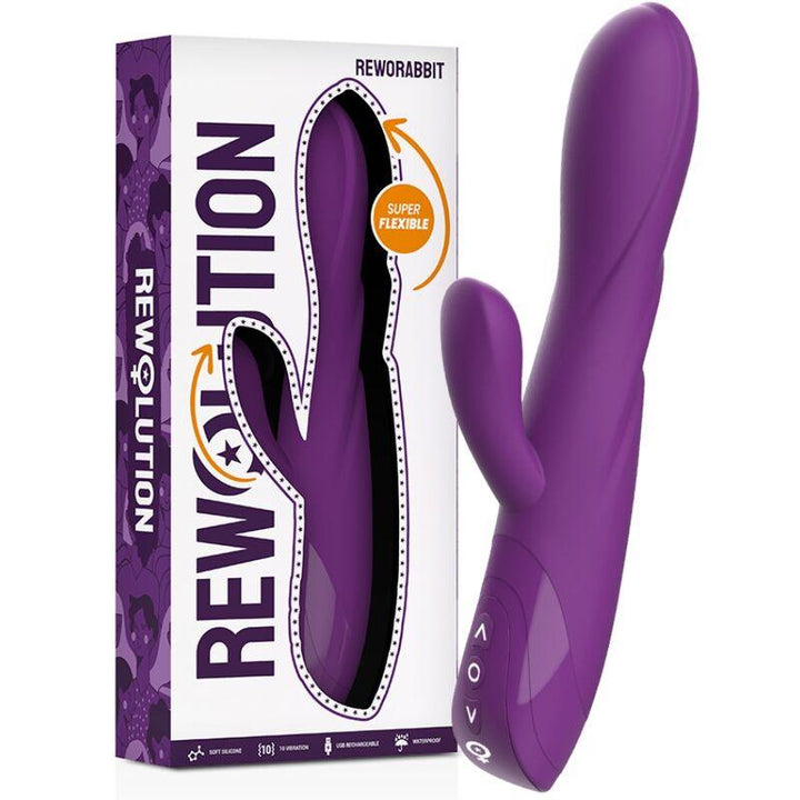 REWOLUTION - REWORABBIT FLEXIBLER VIBRATOR MIT KANINCHEN - INTIM SPACE Online Sexshop