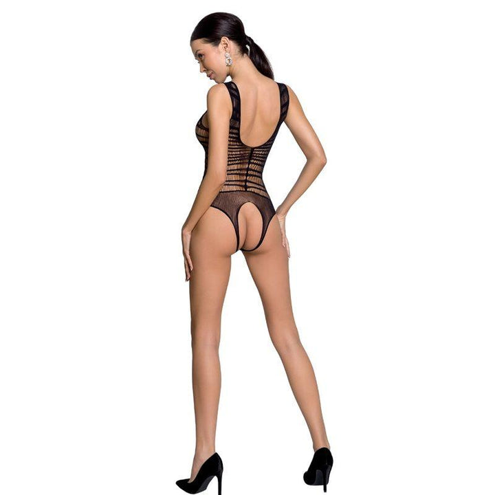 PASSION - WOMAN BS086 SCHWARZER BODYSTOCKING, EINE GRÖSSE - INTIM SPACE Online Sexshop