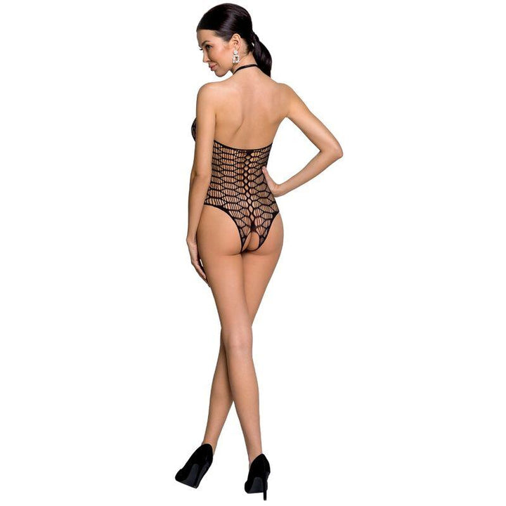 PASSION - WOMAN BS087 SCHWARZER BODYSTOCKING, EINE GRÖSSE - INTIM SPACE Online Sexshop