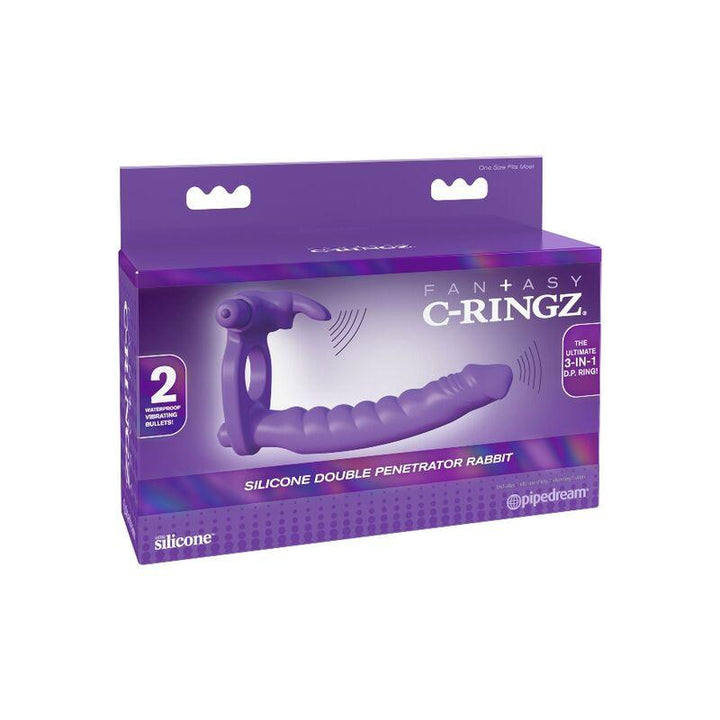 FANTASY C-RINGZ - SILIKON DOPPELVIBRATORKANINCHEN - INTIM SPACE Online Sexshop