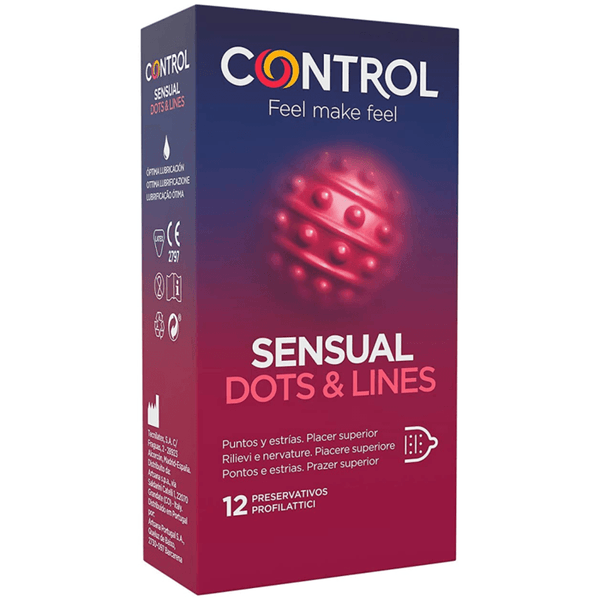 CONTROL - SINNLICHE PUNKTE - LINIEN PUNKTE UND DEHNUNGSMARKEN 12 EINHEITEN - INTIM SPACE Online Sexshop