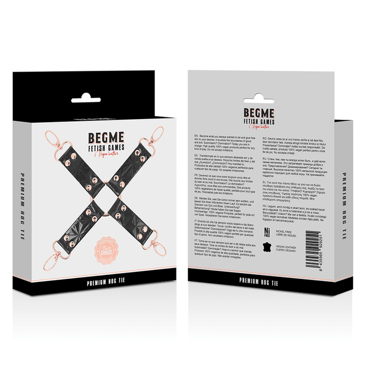 BEGME - BLACK EDITION VEGANE LEDER-HOG-KRAWATTE - INTIM SPACE Online Sexshop