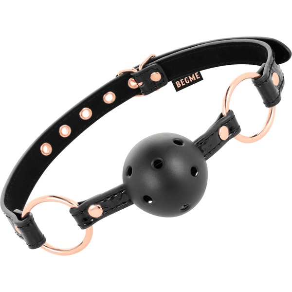 BEGME - BLACK EDITION BALLKNEBEL VEGANES LEDER - INTIM SPACE Online Sexshop