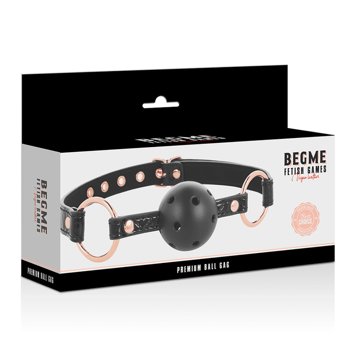 BEGME - BLACK EDITION BALLKNEBEL VEGANES LEDER - INTIM SPACE Online Sexshop