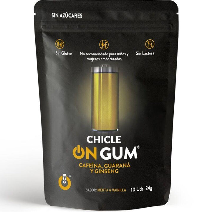 WUG GUM - ON CAFFEINE, GINSENG AND GUARANA GUM 10 UNITS - INTIM SPACE Online Sexshop