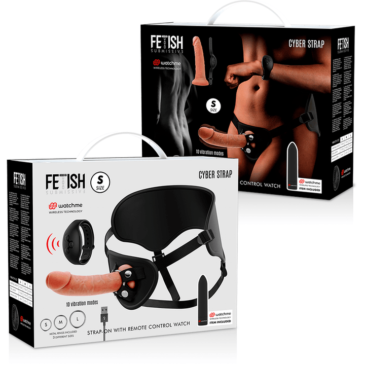 FETISH SUBMISSIVE CYBER STRAP - GURT MIT DILDO- UND BULLET-FERNBEDIENUNGS-UHRENTECHNOLOGIE - INTIM SPACE Online Sexshop