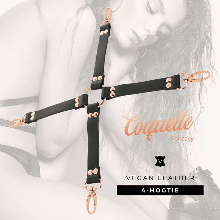 COQUETTE CHIC DESIRE - FANTASY HOG TIE VEGANES LEDER - INTIM SPACE Online Sexshop