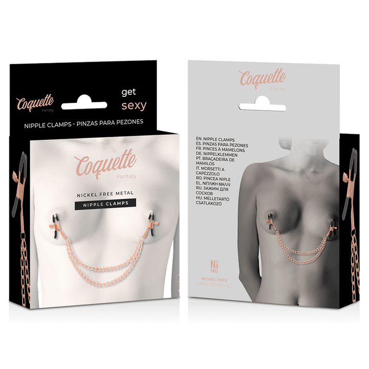 COQUETTE CHIC DESIRE - FANTASY-NIPPELCLIPS AUS METALL MIT KETTE - INTIM SPACE Online Sexshop