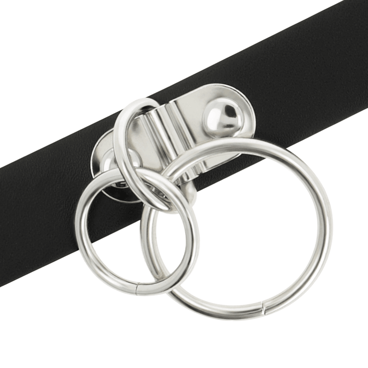 COQUETTE CHIC DESIRE - DOPPELRING-HALSBAND AUS VEGANEM LEDER - INTIM SPACE Online Sexshop