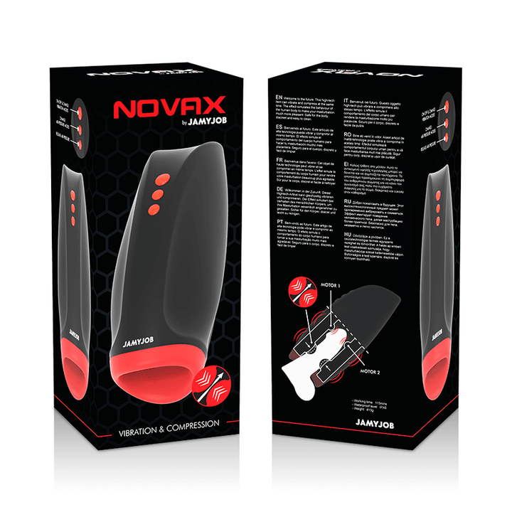 JAMYJOB - NOVAX MASTURBATOR MIT VIBRATION UND KOMPRESSION - INTIM SPACE Online Sexshop