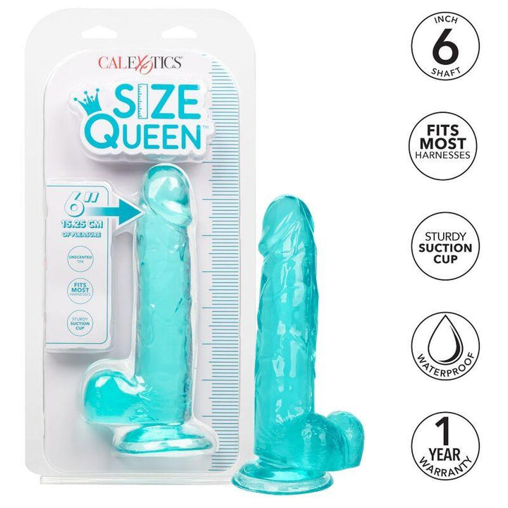 CALEXOTICS - GRÖSSE KÖNIGIN-DILDO BLAU 15.3 CM - INTIM SPACE Online Sexshop