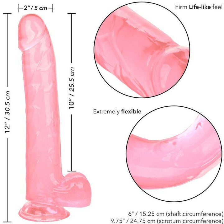 CALEXOTICS - GRÖSSE KÖNIGIN-DILDO ROSA 25.5 CM - INTIM SPACE Online Sexshop