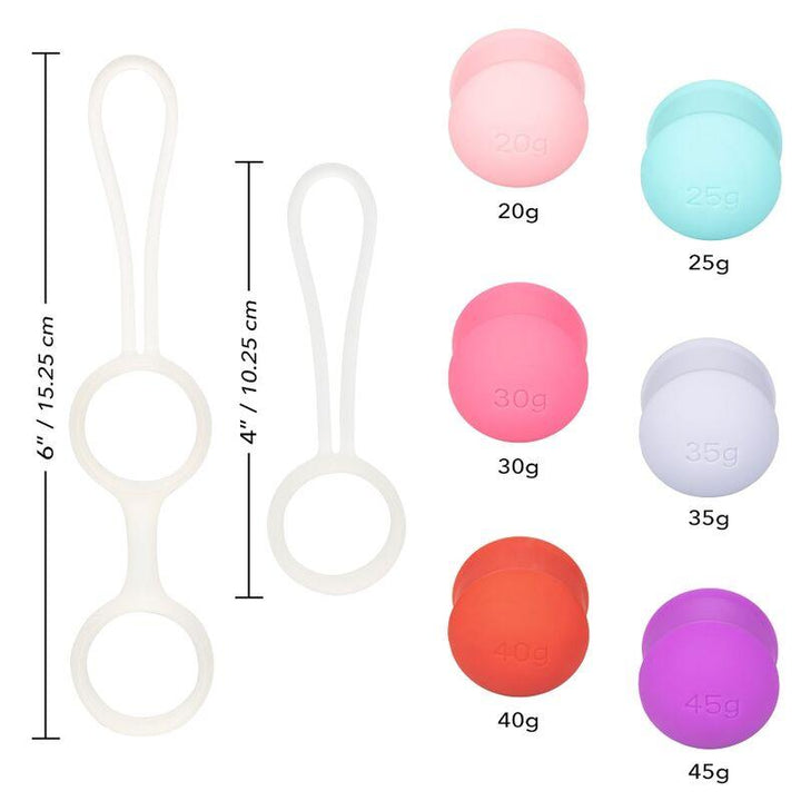 CALEXOTICS - SHE-OLOGY SET BOLAS KEGEL INTERCAMBIABLES - INTIM SPACE Online Sexshop