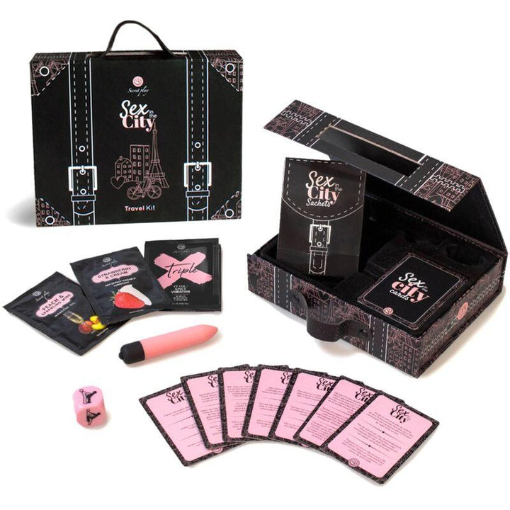 SECRETPLAY - SEX IN THE CITY TRAVEL KIT (ES/EN/DE/FR/NL/PT) - INTIM SPACE Online Sexshop