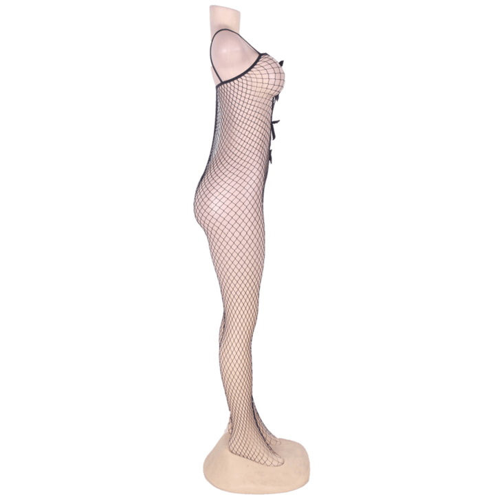 QUEEN LINGERIE - BODYSTOCKING MIT BAND MIT AUSSCHNITT S/L - INTIM SPACE Online Sexshop