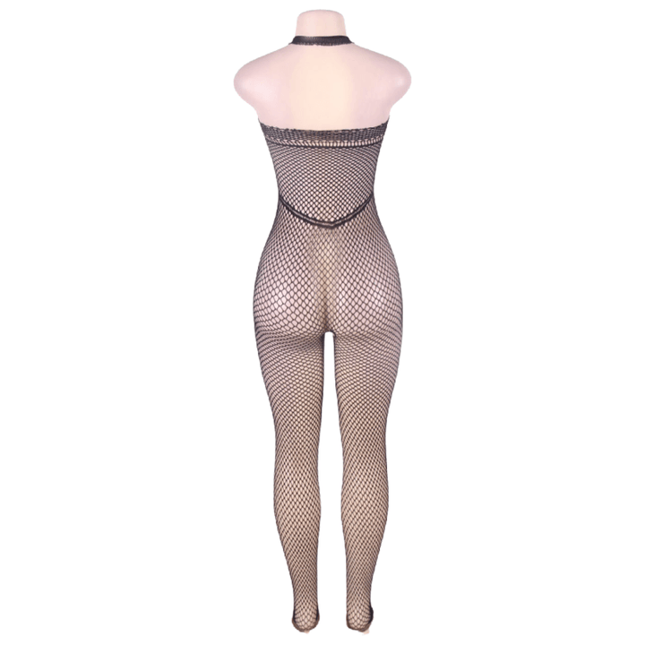 QUEEN LINGERIE - NECKHOLDER-BODYSTOCKING MIT OFFENEM RÜCKEN S/L - INTIM SPACE Online Sexshop