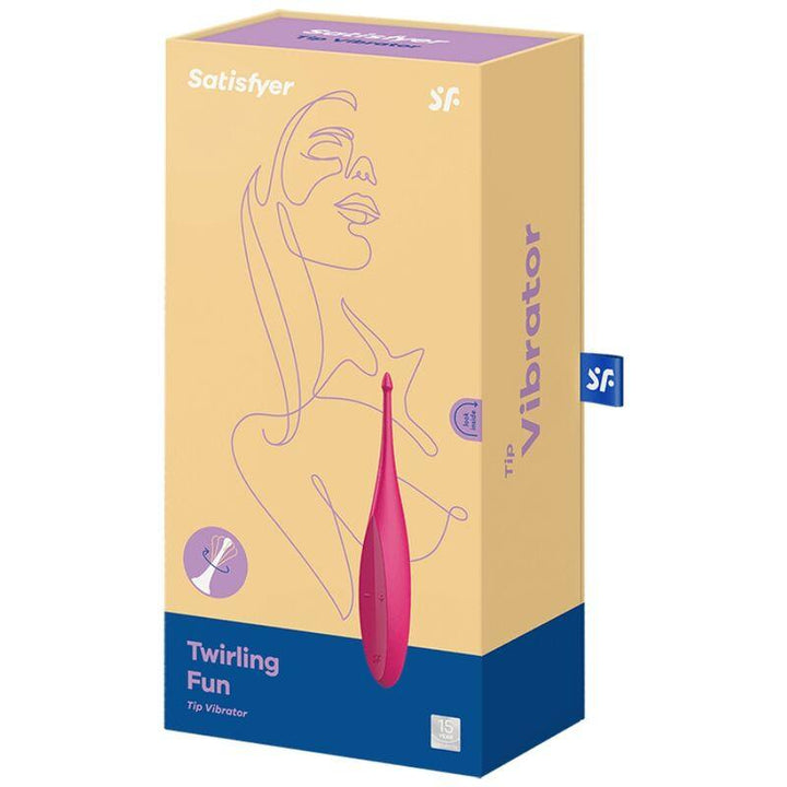 SATISFYER - TWIRLING FUN TIP VIBRATOR ROSA - INTIM SPACE Online Sexshop