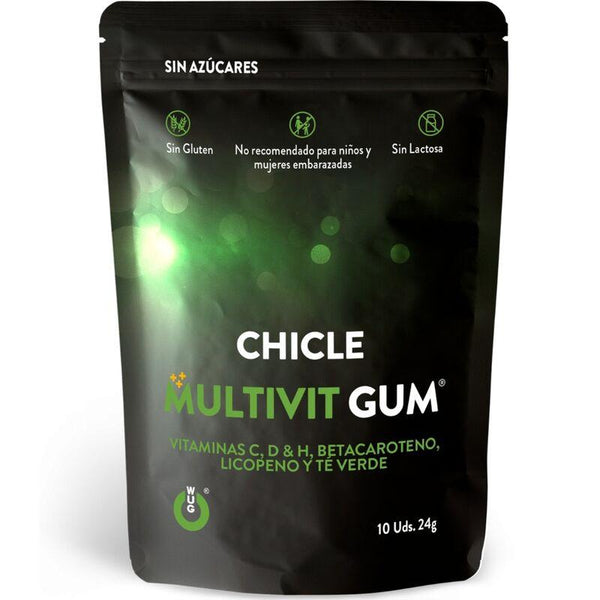 WUG GUM - MULTIVIT VITAMIN C, H, D, BETA-CAROTENE, LYCOPENE AND GREEN TEA 10 UNITS - INTIM SPACE Online Sexshop