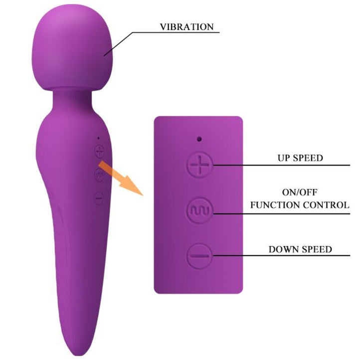 PRETTY LOVE - MEREDITH MASSAGER 12 VIBRATIONSMODI - INTIM SPACE Online Sexshop