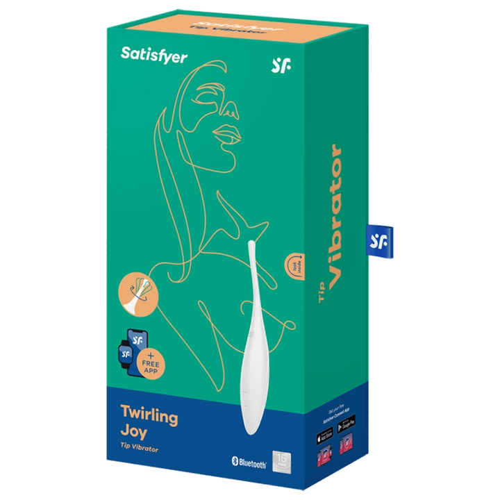 SATISFYER - TWIRLING JOY CLIT TIP VIBRATOR WEISS - INTIM SPACE Online Sexshop