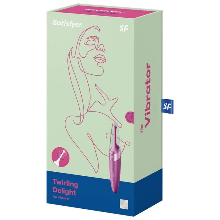 SATISFYER - TWIRLING DELIGHT CLIT TIP VIBRATOR LILA - INTIM SPACE Online Sexshop