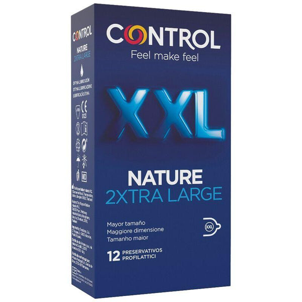 CONTROL - NATURE 2XTRA LARGE XXL KONDOME - 12 EINHEITEN - INTIM SPACE Online Sexshop