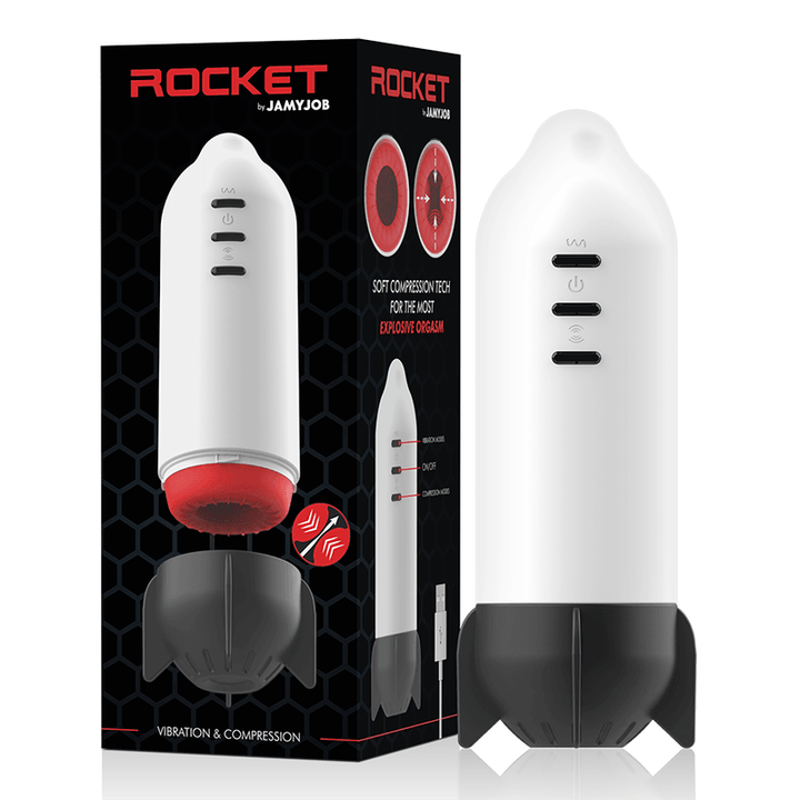 JAMYJOB - ROCKET MASTURBATOR SOFT COMPRESSION TECH UND VIBRATION - INTIM SPACE Online Sexshop