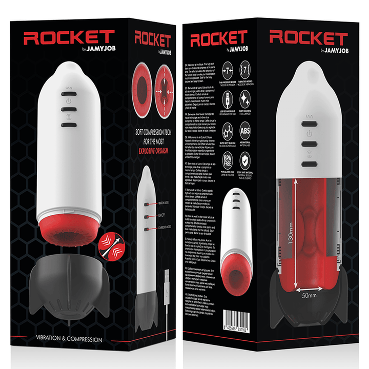 JAMYJOB - ROCKET MASTURBATOR SOFT COMPRESSION TECH UND VIBRATION - INTIM SPACE Online Sexshop