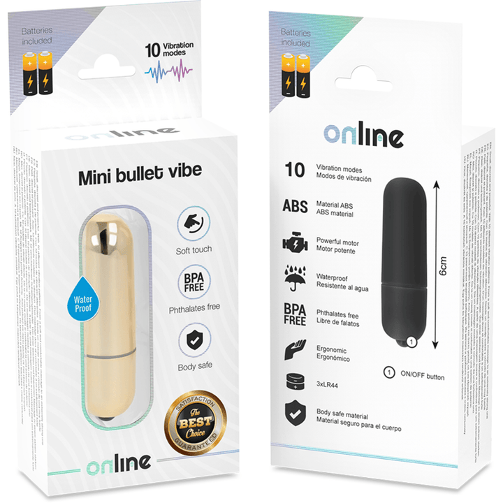 ONLINE - MINI GOLDENE VIBRATIONSKUGEL - INTIM SPACE Online Sexshop