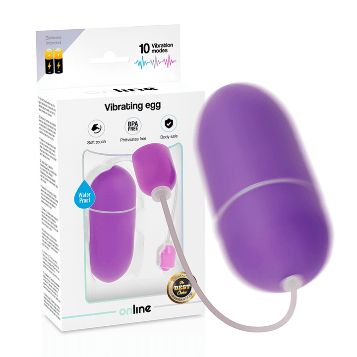 ONLINE - WASSERDICHTES VIBRATIONSEI IN FLIEDER - INTIM SPACE Online Sexshop