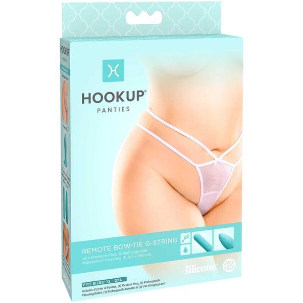 HOOK UP PANTIES - REMOTE BOW-TIE G-STRING SIZE XL/XXL - INTIM SPACE Online Sexshop