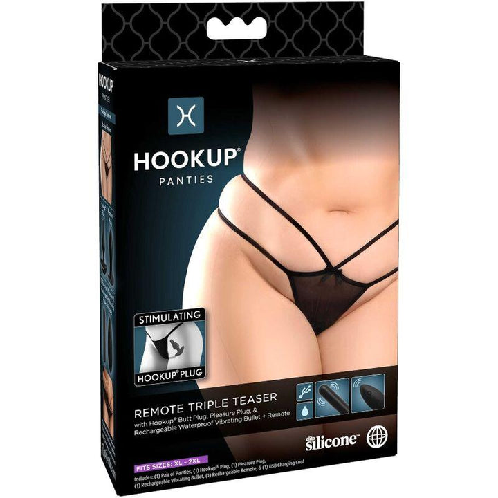 HOOK UP PANTIES - REMOTE TRIPLE TEASER - INTIM SPACE Online Sexshop