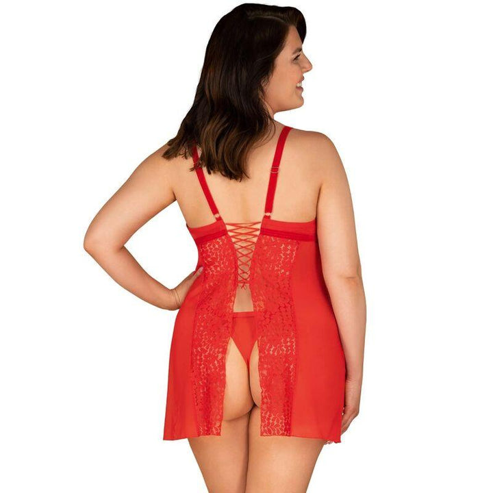 OBSESSIVE - BLOSSMINA CHEMISE UND TANGA 6XL/7XL - INTIM SPACE Online Sexshop