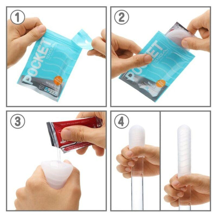 TENGA - WAVE LINE POCKET MASTURBATOR - INTIM SPACE Online Sexshop