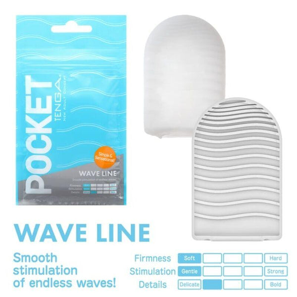 TENGA - WAVE LINE POCKET MASTURBATOR - INTIM SPACE Online Sexshop