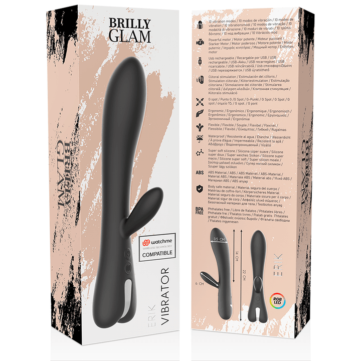 BRILLY GLAM - ERIK VIBRATOR WATCHME KOMPATIBEL MIT DRAHTLOSER TECHNOLOGIE - INTIM SPACE Online Sexshop