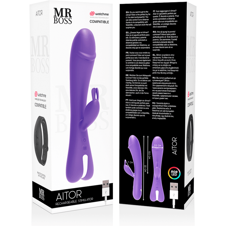 MR BOSS - AITOR RABBIT KOMPATIBEL MIT WATCHME WIRELESS TECHNOLOGY - INTIM SPACE Online Sexshop