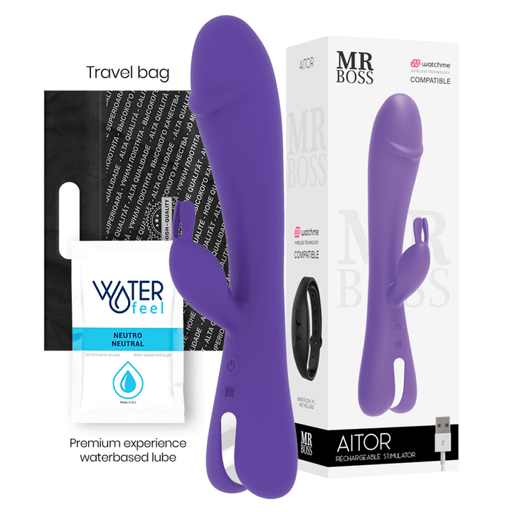 MR BOSS - AITOR RABBIT KOMPATIBEL MIT WATCHME WIRELESS TECHNOLOGY - INTIM SPACE Online Sexshop