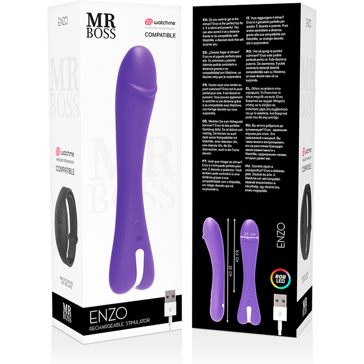 MR BOSS - ENZO VIBRATOR WATCHME DRAHTLOS-TECHNOLOGIE KOMPATIBEL - INTIM SPACE Online Sexshop